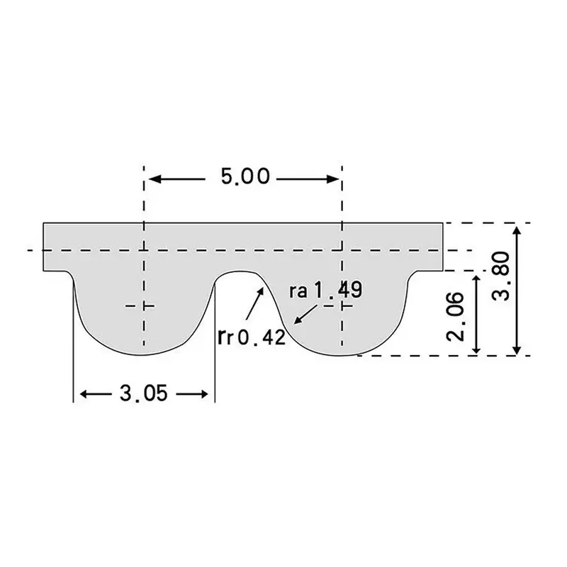 Preto Timing Belt conversão para skate elétrico, acessórios, HTD5M-395435, peças de borracha, substituição