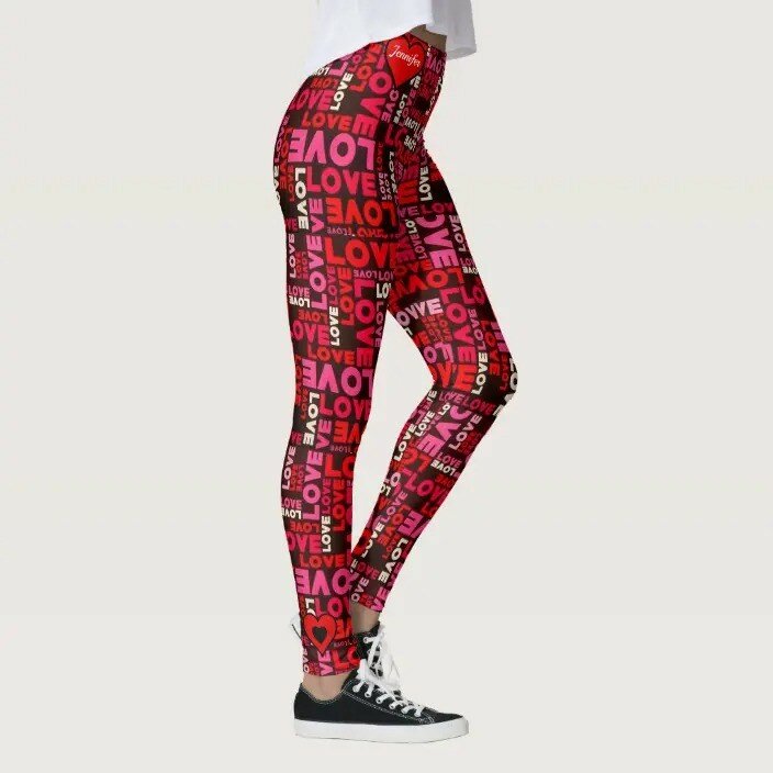 Legginsy damskie kwiaty odzież sportowa leginsy sportowe seksowne czerwone rajstopy spodnie z wysokim stanem śliczne paski Push Up Xs Legging sportowe Легинсы