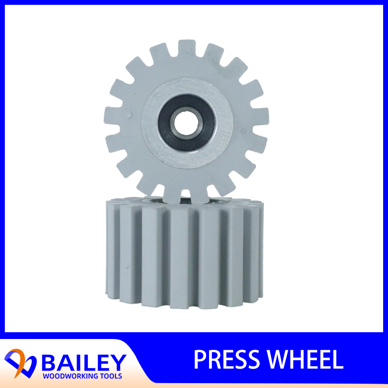BAILEY 10PCS 54x8x40mm Press Wheel Rubber Roller Transmission Roller for Qingdao Edge Banding Machine Woodworking Tool