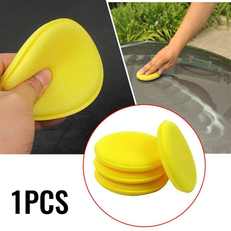 Quality Material Polish Polish Sponges Sponges Tyre Dressing Wax Waxing Yellow 100x6mm Applicator Car Cleaning