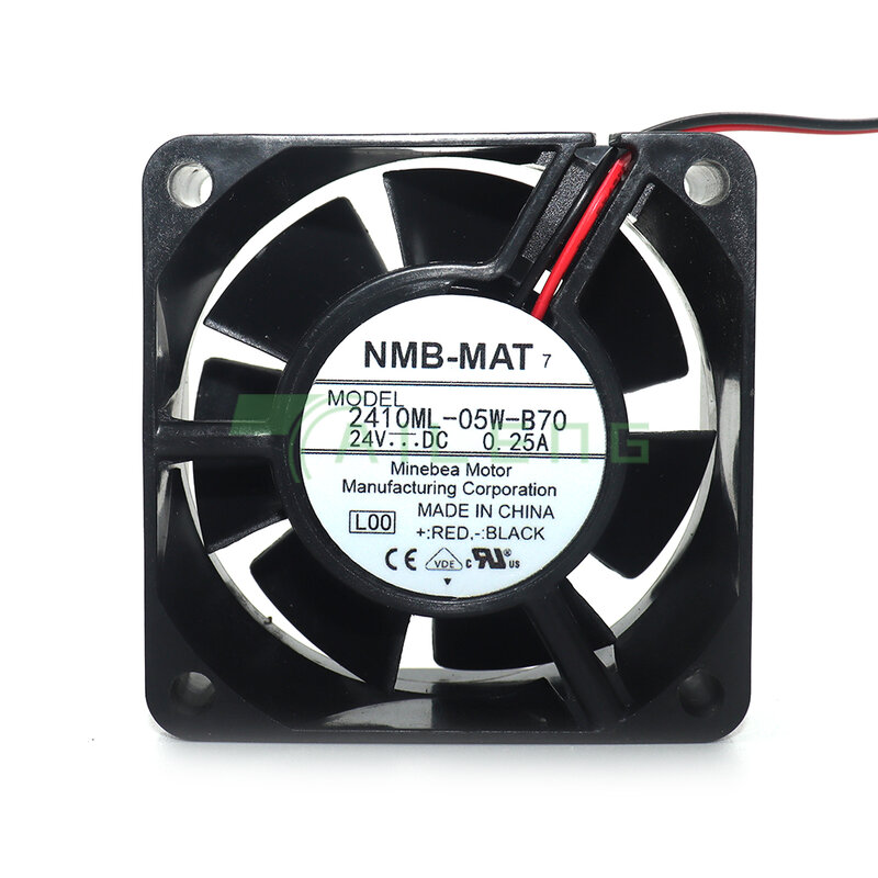 For NMB 2410ML-05W-B70 6025 60mm 6CM DC 24V 0.25A dual ball bearing 6800RPM 33.1CFM cooling fan