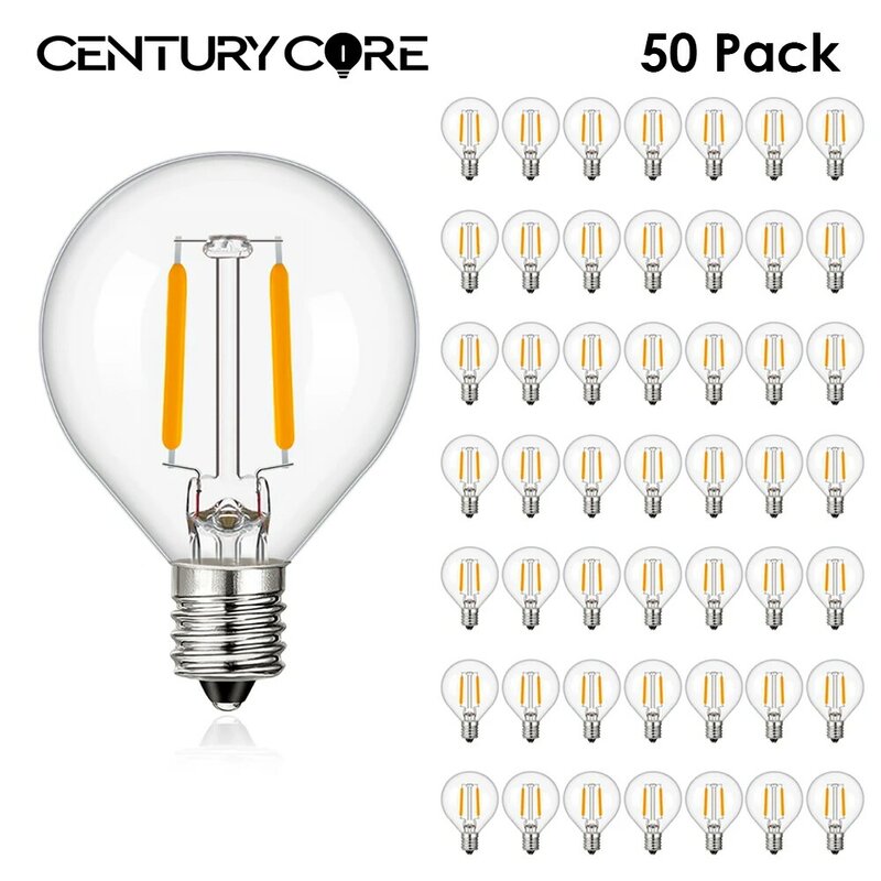 G40 Led Bulb E14 220V Replacement 1.5W Dimmable Warm White Vintage Outdoor Pendant String Light Bulbs Decoration Filament Lamp