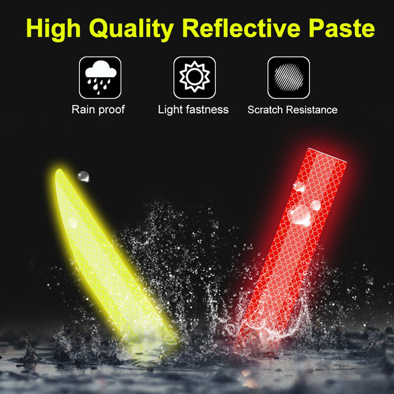 90cm Reflective Car Decal Safety Warning Reflector Tape Car Stickers Anti Collision Warning Reflector Sticker Auto Accessories