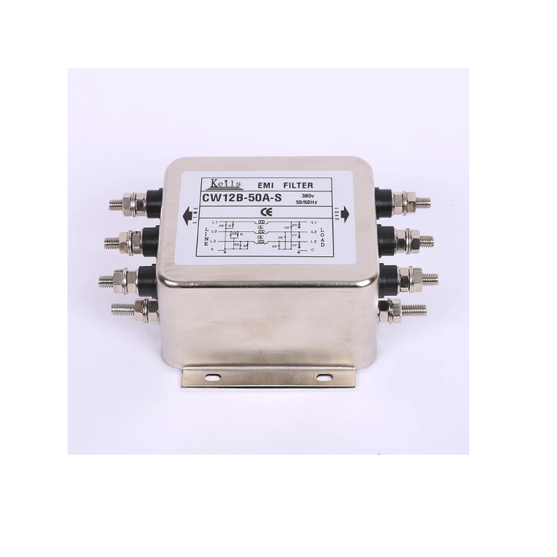 Fuente de alimentación trifásica de tres o cuatro cables, 380V CA, filtro EMI, servoinversor, CW12B-60A-S antiinterferencias
