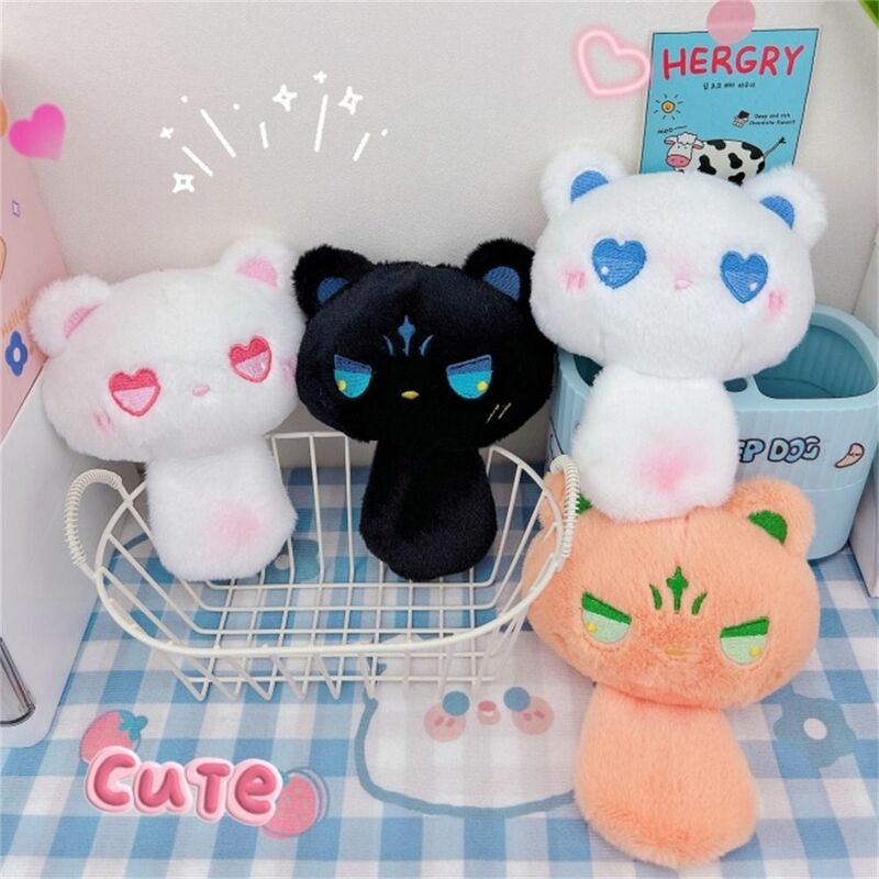 Stuffed Animal Cat Squeak Keychain Plush Toy Squeeze Plush Doll Pendant Decorations Kawaii Cat Plush Keyring Friends Gift