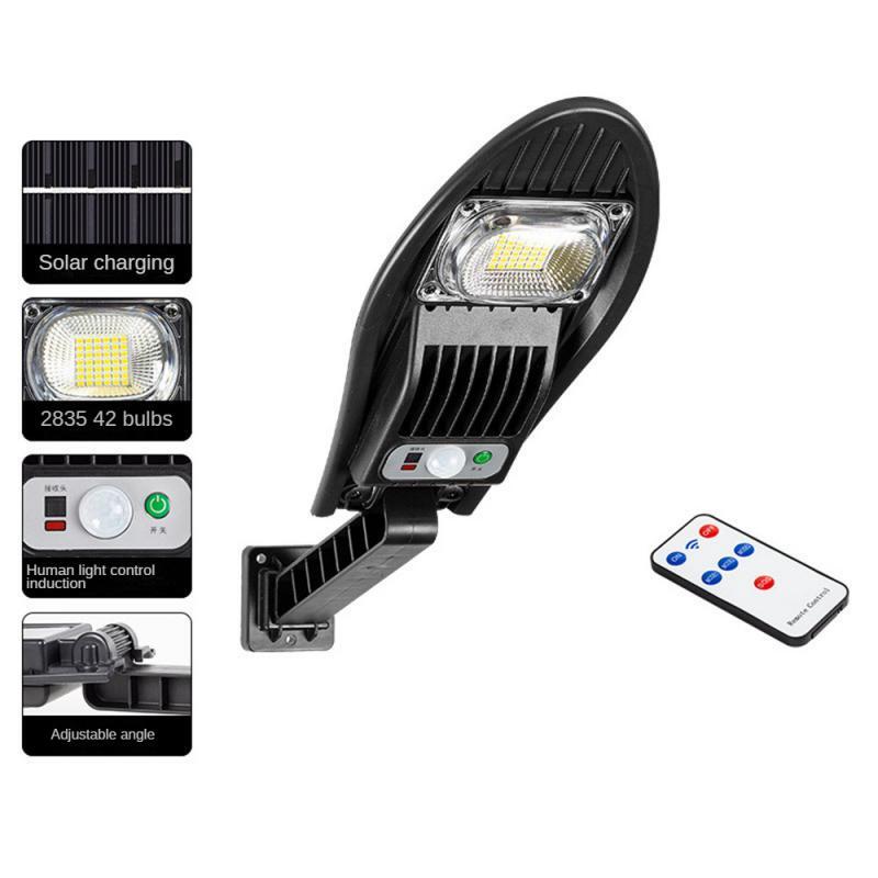 Upgraded 168LED Solar Street Light Outdoor Waterproof LED for Garden Wall Adjustable Angle Solar Lamp Built-in 10000mAH
