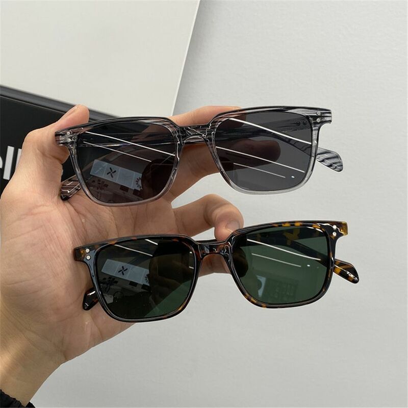 Солнцезащитные очки Квадратные для мужчин и женщин UV-400, Модные Винтажные солнечные аксессуары в стиле ретро, для вождения