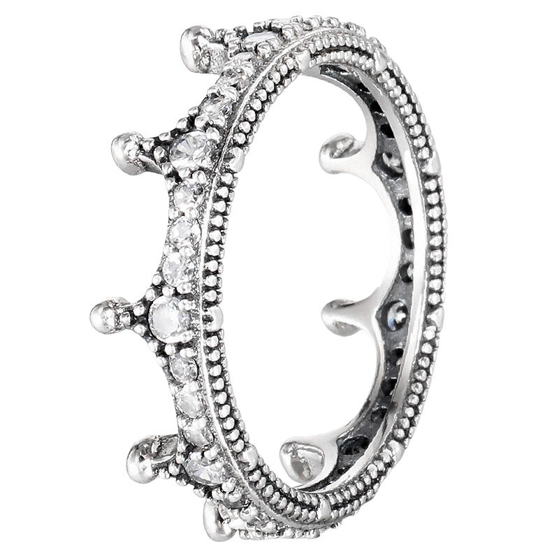 925 cincin perak murni bunga persik pita terjalin cincin kupu-kupu hati cinta Stackable es untuk perhiasan Eropa DIY