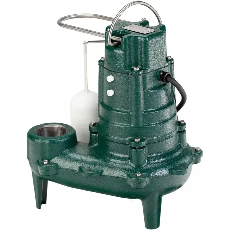 Zoeller Waste-Mate 267-0001 Sewage Pump, 1/2 HP Automatic - Heavy-Duty Submersible Sewage, Effluent or Dewering Pump