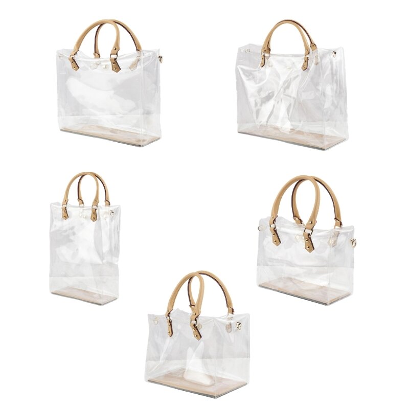 مجموعة أدوات صنع حقيبة يد من البولي فينيل كلوريد الشفاف، حقيبة هدايا مصنوعة يدويًا، ملحقات رسول حرفية