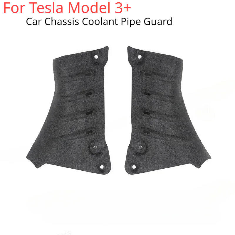 For 2024 Tesla New Model3 Highland Car Chassis Coolant Pipe Guard Carbon Steel Lower Condenser Tube Protection Cover Replacement