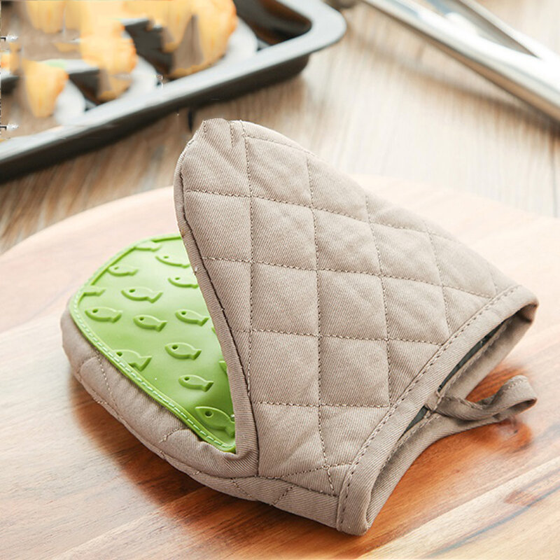 1PC Silicone Anti-scalding Oven Gloves Mitts Potholder Kitchen Silicone Gloves Tray Dish Bowl Holder Oven Handschoen Hand Clip