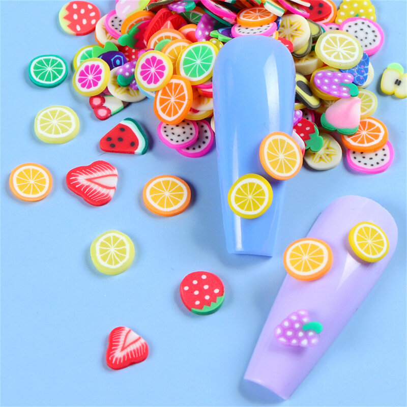 1000Pcs Polymer Clay Resin Fruit Slice for Epoxy Silicone Mold DIY Craft Jewelry Cellphone Decoration Accessory Making Supplies