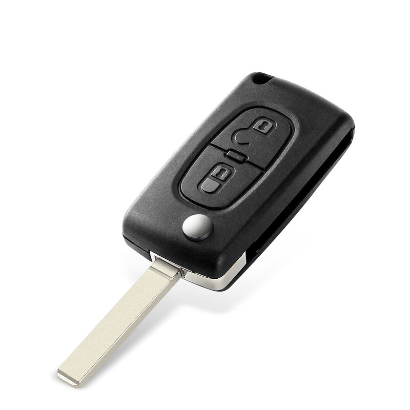 KEYYOU-funda de llave de control remoto para coche de botones para coche, accesorio para Peugeot 3/4, 207, 307, 308, 407, 607, Citroen C2, C3, C4, C5, C6, carcasa de llave abatible plegable, 2/807 botones