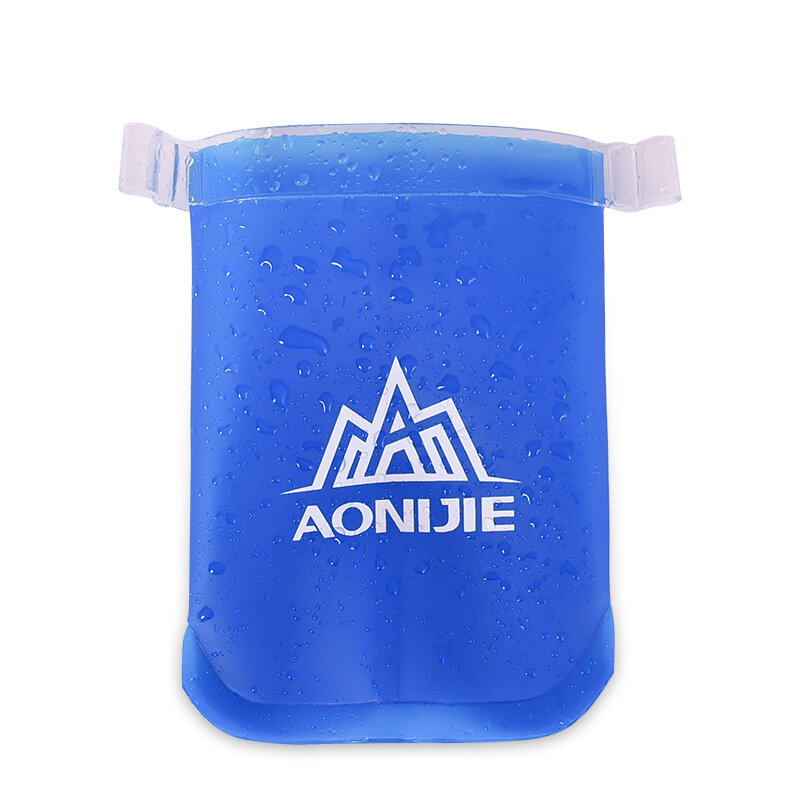 AONIJIE-러닝 스포츠 자전거 소프트 워터 보틀, 170ml 200ml 250ml 350ml 600ml 접이식 TPU 소프트 플라스크 워터 백 컵