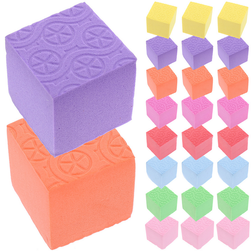 Cubo de piezas para niños, juguete educativo, caja, bloques de construcción pequeños, 50 unidades