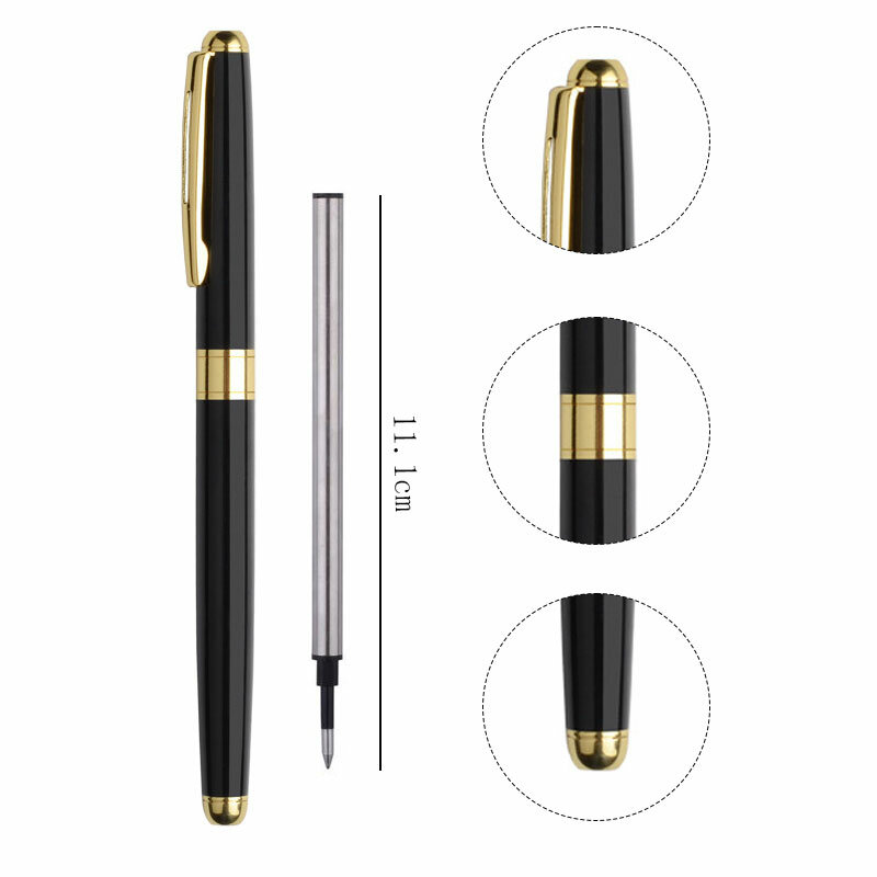 Penna a sfera di alta qualità penna per firma aziendale materiale in acciaio inossidabile ricarica sostituibile materiale scolastico per ufficio cancelleria