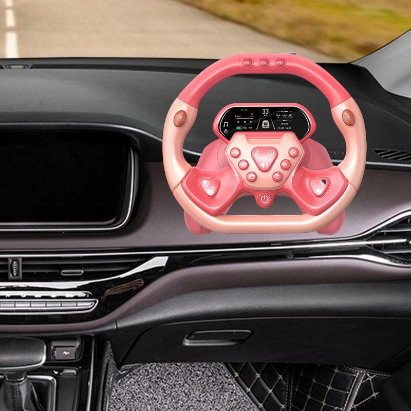 Steering Wheel Toy Electric Simulation Steering Wheel Toy With Light And Sound Educational Toy Vocal Toys for Toddlers gift