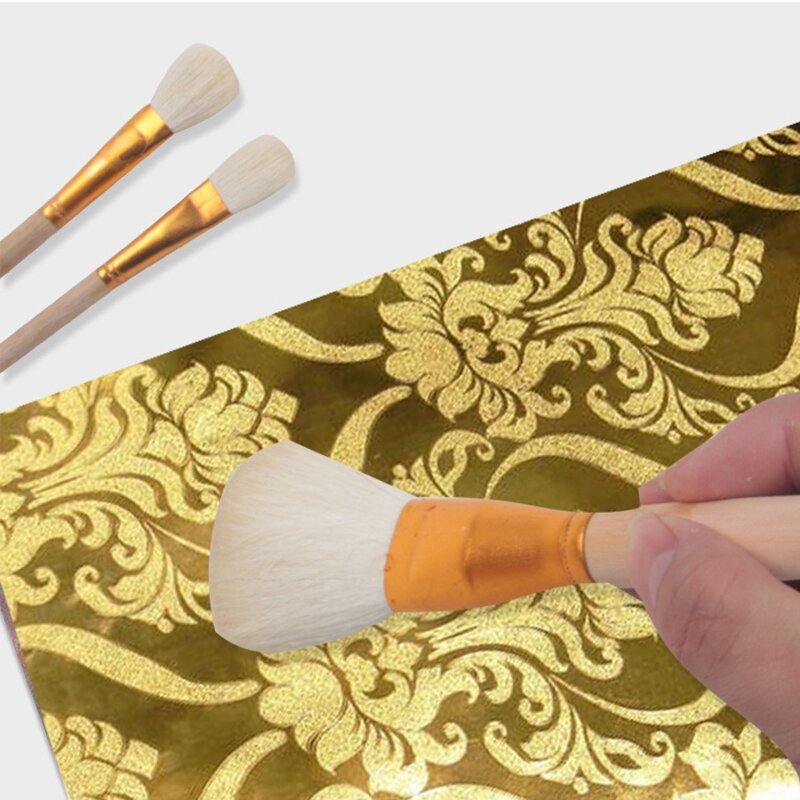 Pincel de pintura de pelo de oveja para cerámica, pluma de arte de pintura de acuarela DIY de cerámica