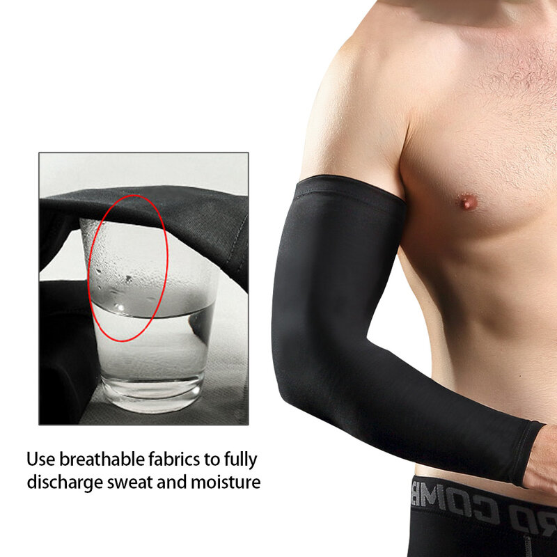 Maniche per braccio di raffreddamento TopRunn per uomo donna protezione UV esterna maniche sportive per pallacanestro calcio pallavolo ciclismo