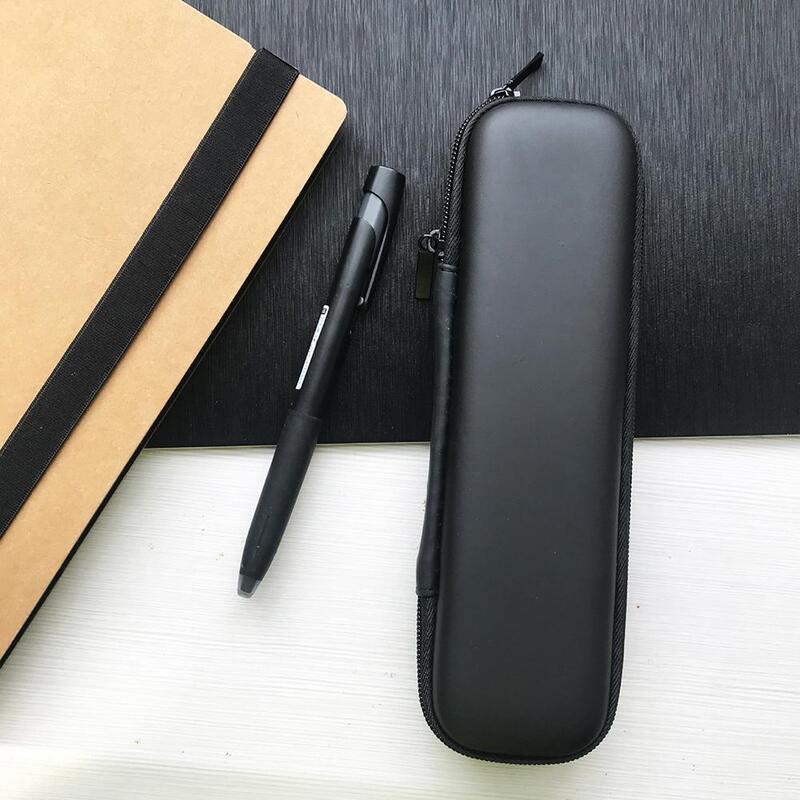 Black EVA Hard Shell Pencil Case, estojo de armazenamento, caixa de transporte para caneta, fone de ouvido, Stylu Organize Case, 21x7.5x2.8cm, 1Pc