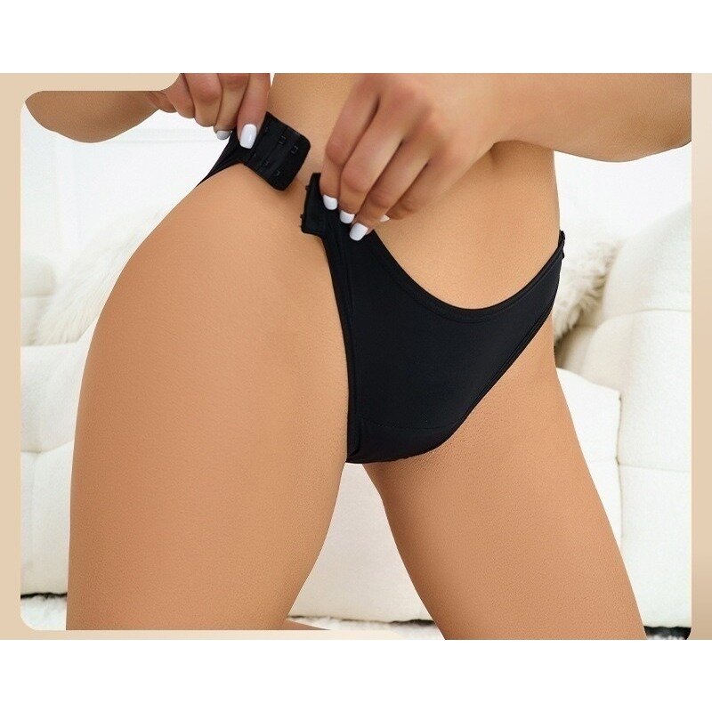 Hook Buckle Period Pants Women's Mid-waist Four-layer Leak Proof Underwear Plus Size