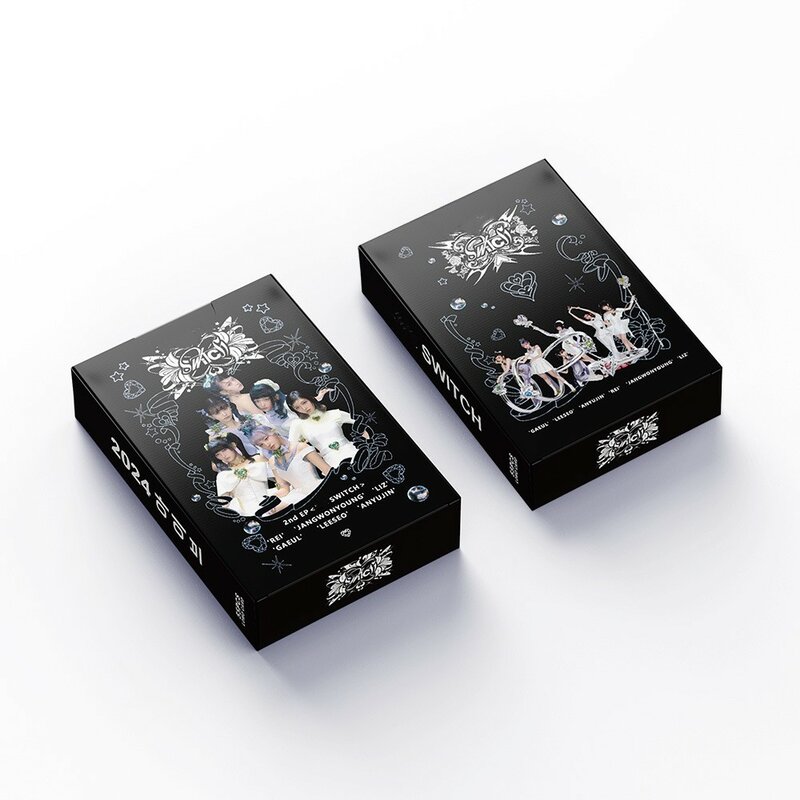 Kpop IVE 박스 카드 앨범 IVE 스위치 포토카드, 하이 퀄리티 HD 사진, 한국 스타일 로모 카드, 팬 컬렉션 선물, 세트당 55 개