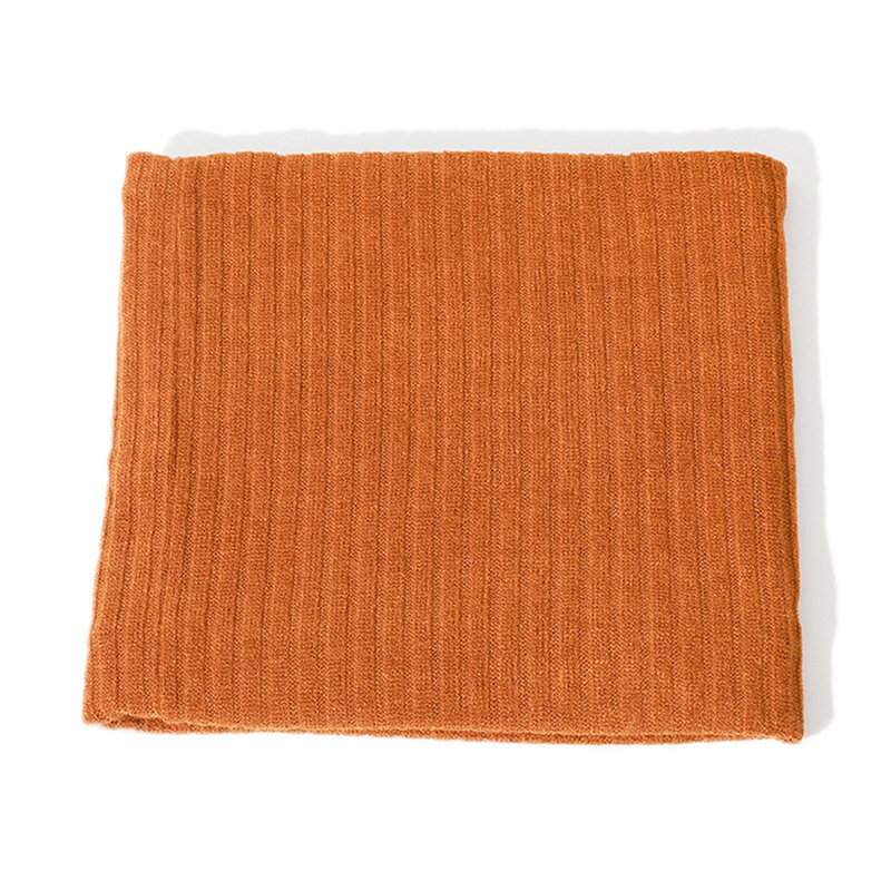 세로 줄무늬 니트 코튼 네커치프, 따뜻한 방풍 목 각반, 올 매치 크루 넥, 두꺼운 단색, 2024 인기