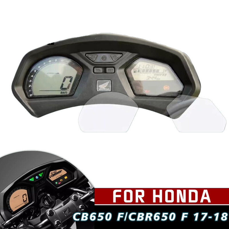 Pellicola protettiva dello schermo del cruscotto dello strumento del tachimetro del motociclo per Honda CBR/CB 650F CBR650F CB650 2017 2018