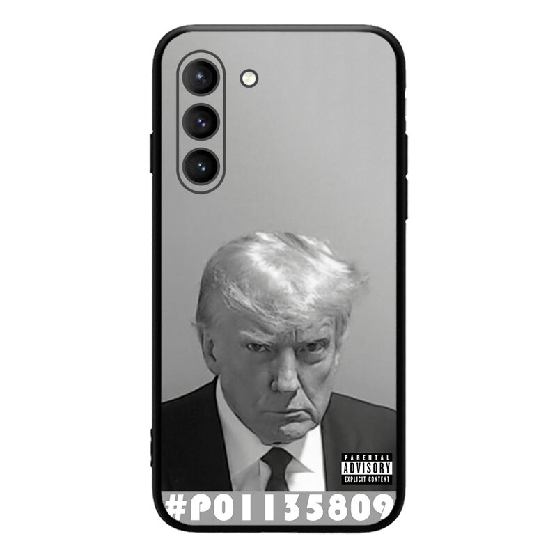 Capa de telefone de comemoração Mugshot de Donald Trump para SAMSUNG Galaxy, S23 Ultra, S22 +, S21 FE, S20, A54, Note 20Plus, A53, # P01135809