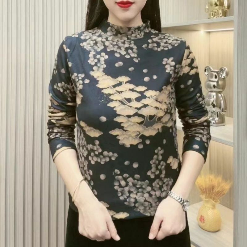 2024 Nieuwe Zomer Office Lady Losse Casual Retro Koreaanse Stijl T-Shirts Voor Vrouwen Onregelmatig Splitsen Met Lange Mouwen En Lange Mouwen