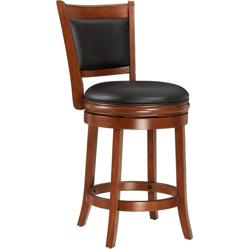 Шарнирный барный стул, 29 дюймов, высота сиденья, черный комплект из 1