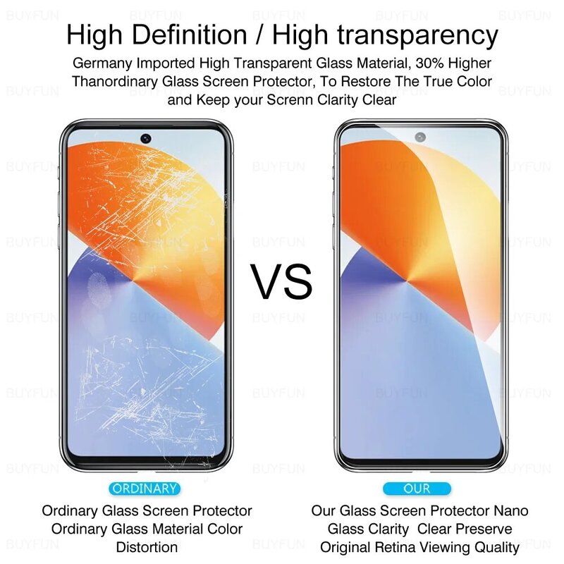 For Infinix Note 30 4G Glass 1-4Pcs Protective Tempered Glass Note30 Pro 30Pro InfinixNote30 5G 6.78'' Premium Screen Protector