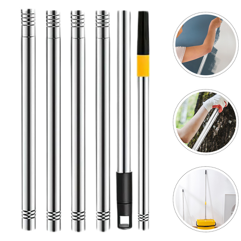 Telescópico Brush Bar Extensão Pólos para Limpeza, Paint Roller Handle, Extensível Rod, Novo