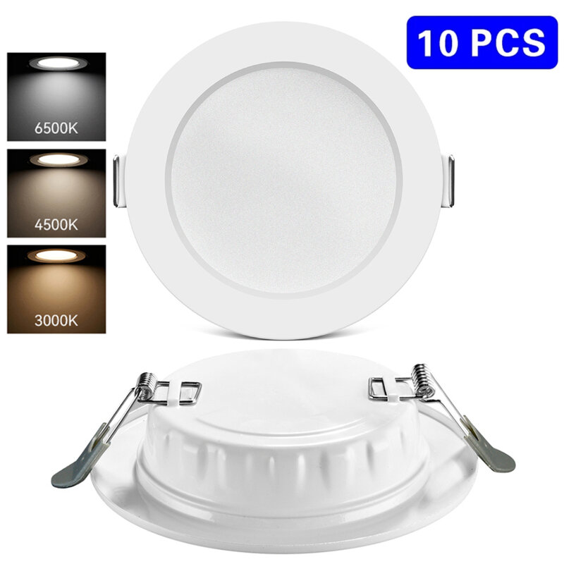 10 pces led downlight recesso lâmpadas de teto 5w 7 9 12 20w 220v spotlight luzes led para cozinha interior banheiro guarda-roupa