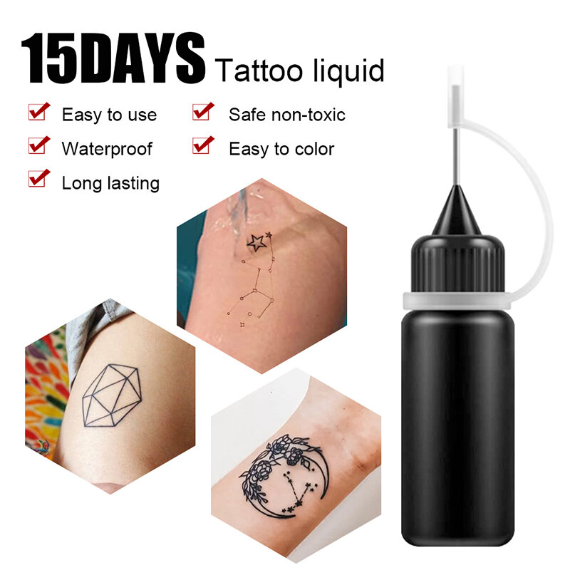 Tatuaje de Henna temporal a prueba de agua, tatuaje de Henna temporal, tinta de jugo, seguro y duradero