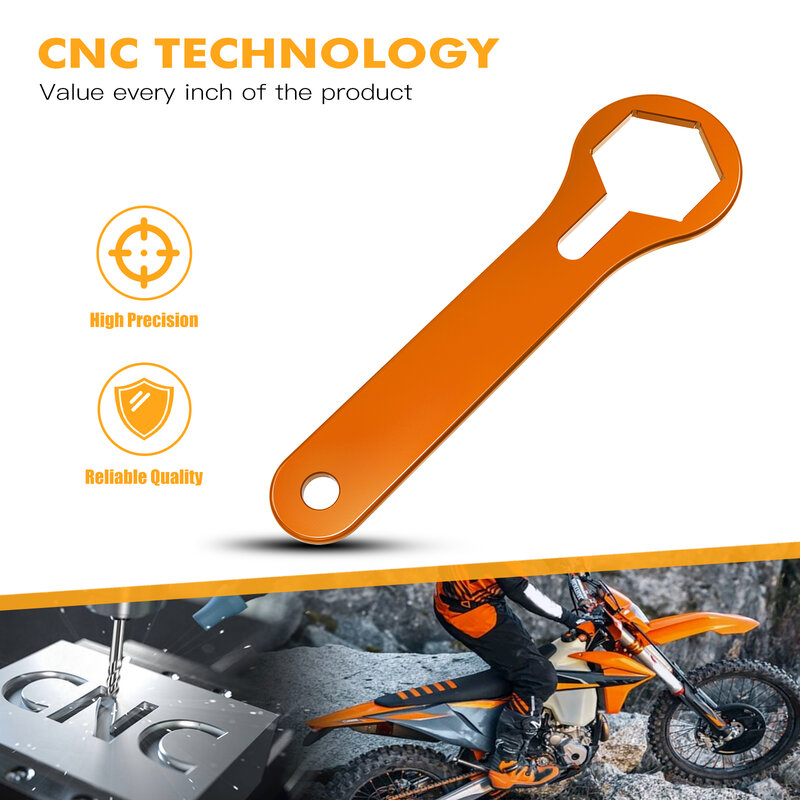 NICECNC 50mm WP AER & Xplor Fork Cap Wrench For KTM 125 250 300 350 400 450 EXC XCW EXCF 6D 2008-2022 SX SXF XC XCF 2007-2022