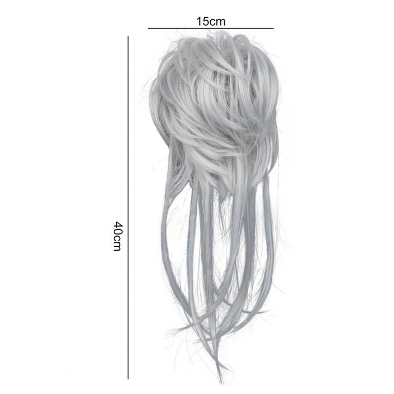 Syntetyczne roztrzepany kok Chignon klamra w włosy falowane kręcone włosy kok do włosów z końskiego ogona dla kobiet