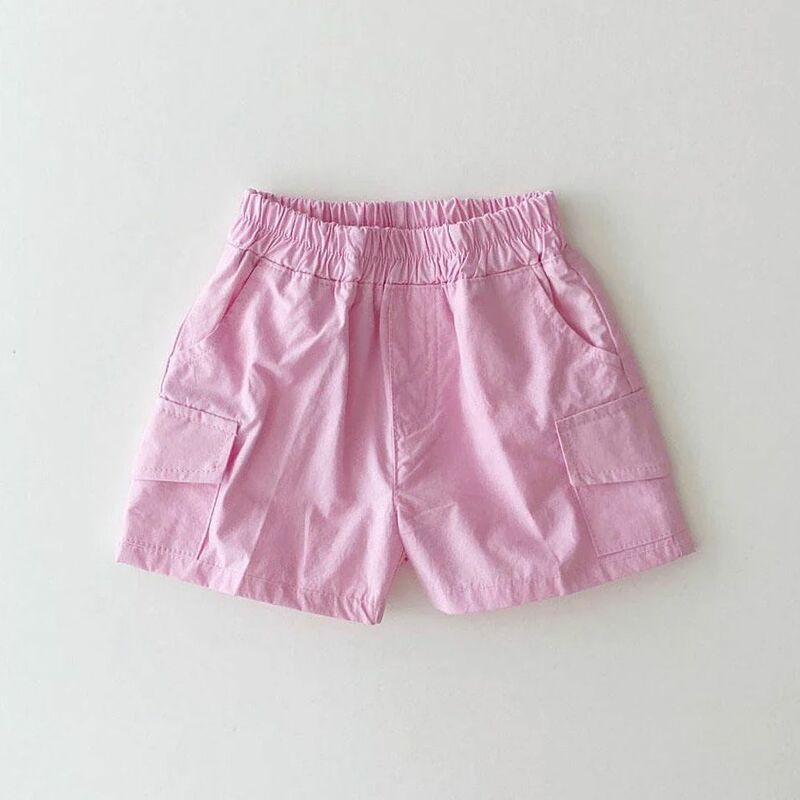 Летние шорты для новорожденных девочек, новинка 2023, тонкие шорты для макарон, повседневная одежда в Корейском стиле для мальчиков и девочек