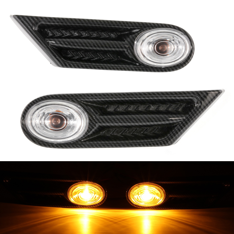 Car LED Side Marker Light Amber Turn Signal Blinker Lamp for BMW MINI R56 R57 R58 R59 2007-2013