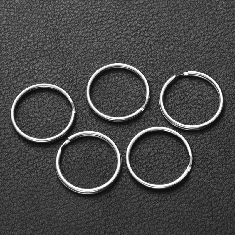 20/100 pz metallo vuoto portachiavi portachiavi anelli divisi portachiavi chiusura aragosta portachiavi portachiavi portachiavi anelli in acciaio inox