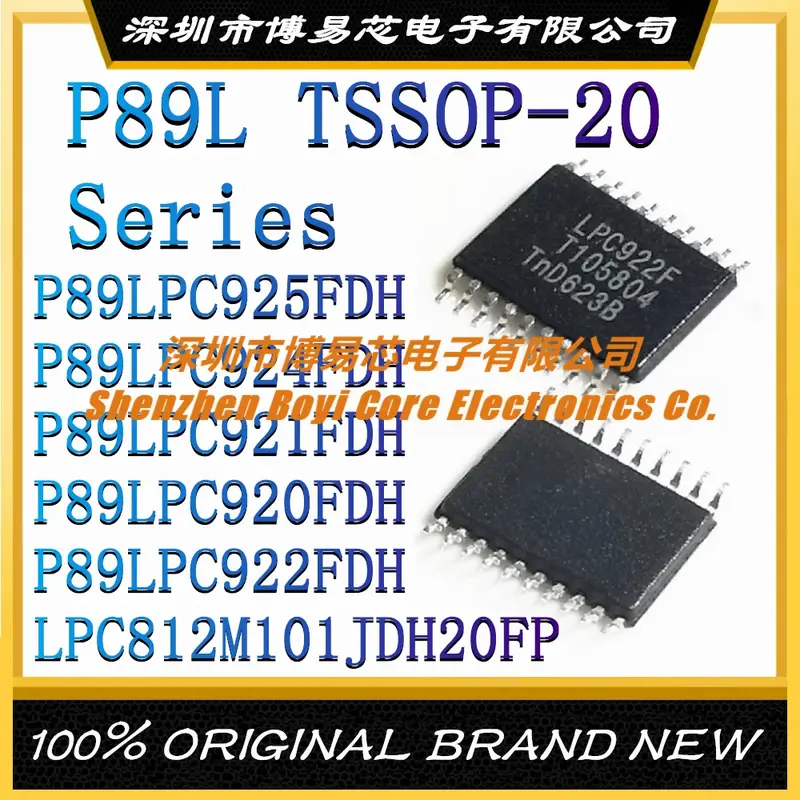 Chip IC autêntico original, TSSOP-20, P89LPC925FDH, P89LPC924FDH, P89LPC920FDH, P89LPC922FDH, P89LPC812M101JDH20FP, Novo