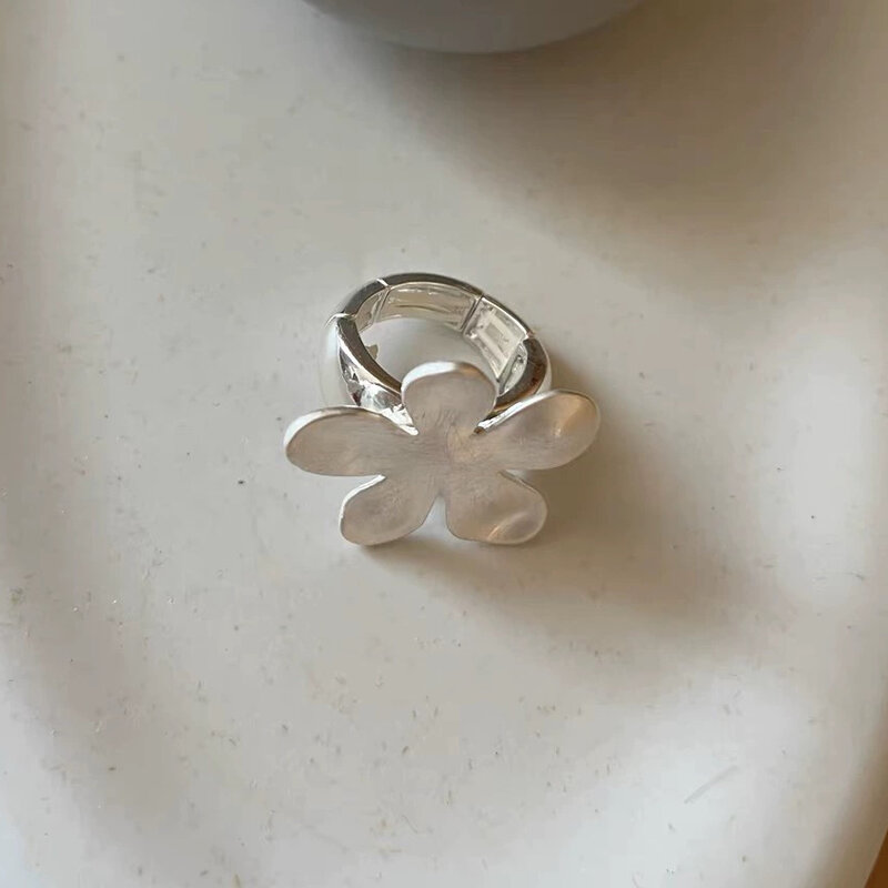 BF CLUB cincin perak Sterling 925 wanita, perhiasan String bunga cincin terbuka buatan tangan alergi untuk pesta hadiah ulang tahun