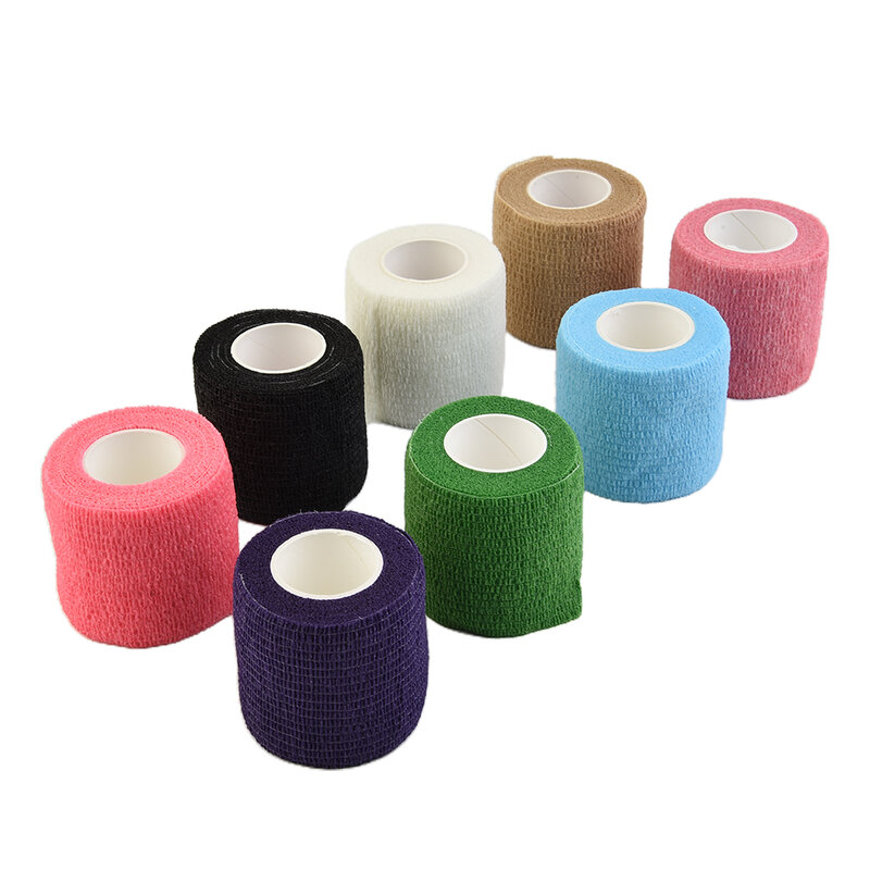 Für Fitness-Knie bandagen Sport bandage elastisch selbst klebend 5cm x 4,5 m multifunktion aler Vliesstoff heißer Verkauf