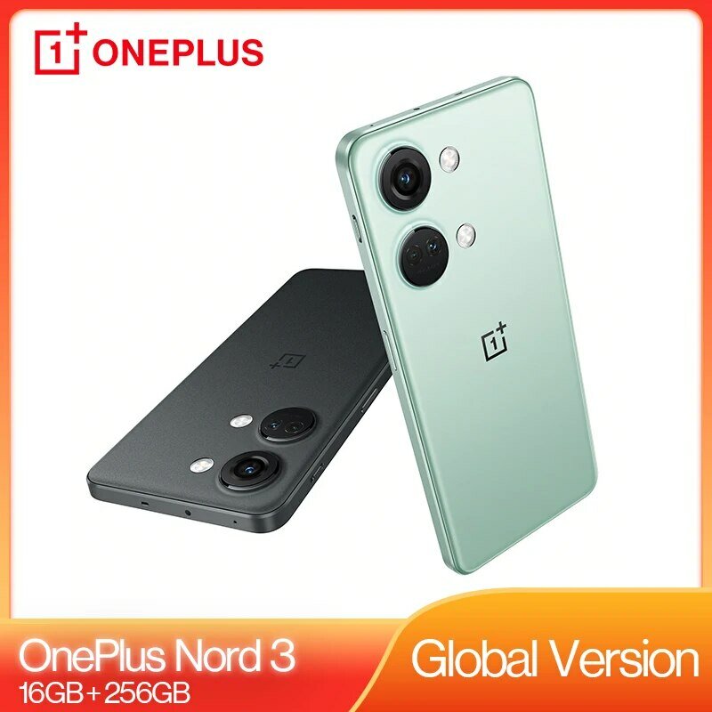 OnePlus Nord 3-Écran AMOLED Super UAE, Version Globale, 5G, 16 Go de RAM, MediaTek, Dimrespondance 9000, 120Hz, 80W, Charge SUPERVOOC