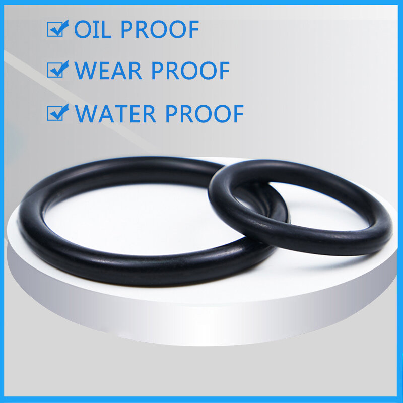 150PCS/box    NBR Rubber Sealing O-rings Gasket Replacements Kit OD 4mm-20mm CS 1mm 1.5mm 1.9mm2.4mm 10 Sizes