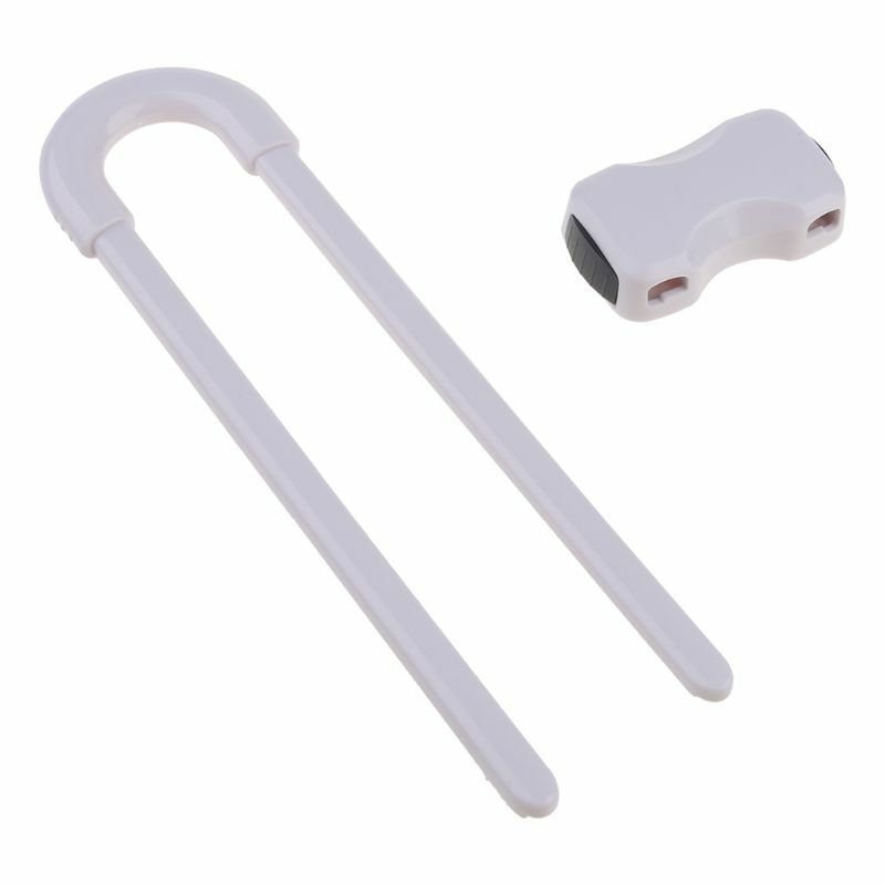 2PCS/Lot Drawer Door Cabinet Cupboard Safety Locks Baby Kids Safety Care ABS Plastic U Shaped Locks Infant Baby Protection
