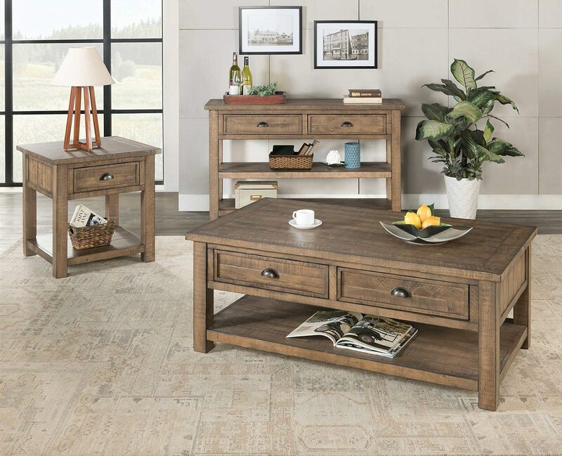 Mesa consola de madera maciza, mueble de madera maciza, Reclaimed Natural