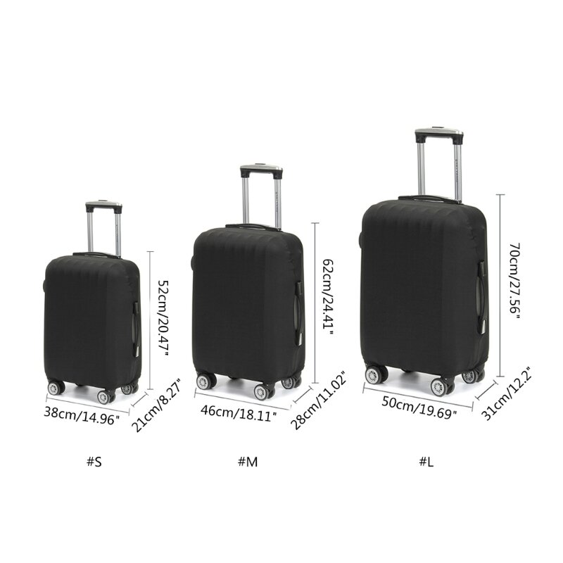 Funda protectora para maleta, práctica funda elástica para equipaje de 18-28 pulgadas