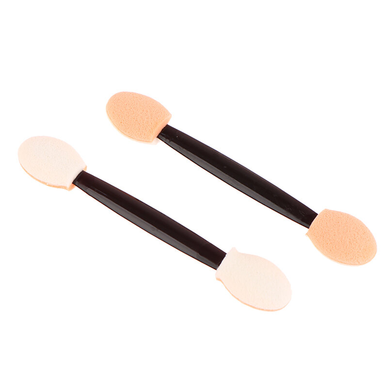 Disposable 100pc Eye Shadow Brush Makeup Dual Sided Sponge Latex Set Eye Shadow Brushes For Cosmetic Applicator Random Color